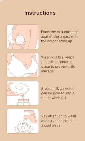 How to Use the Silicone Breast Milk Collector 