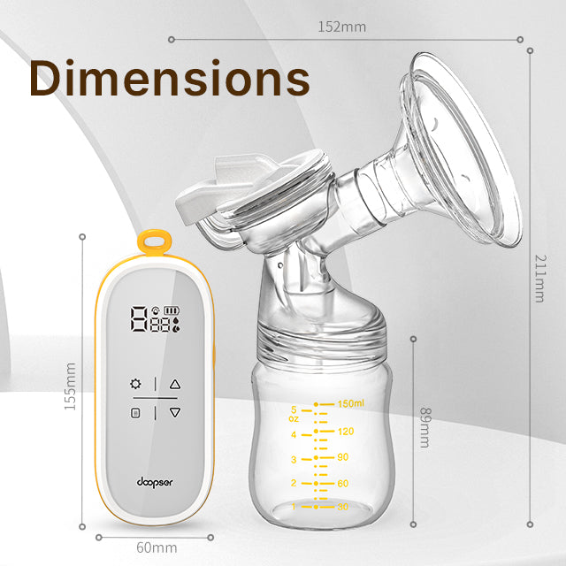 Doopser Baby Products DPS-8009 D Rechargeable Battery LED Display Electric Breast Pump