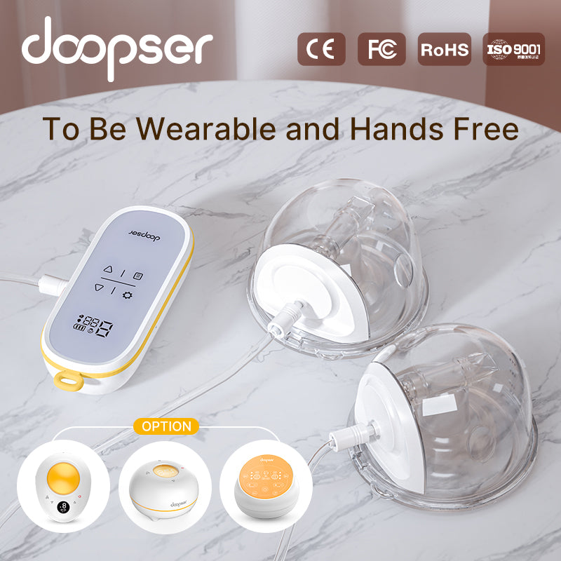 Baby Doopser DPS-8009A Electric Wearable Breast Pump Hands Free Double Milk Collection